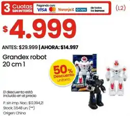 Changomas Grandex robot oferta