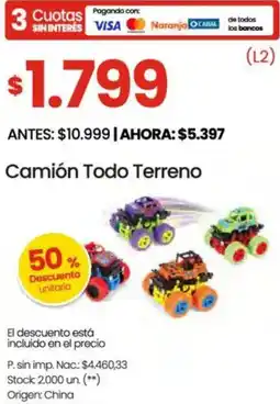Changomas Camión todo terreno oferta