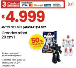 Changomas Grandex robot oferta