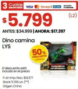 Changomas LYS dino camina oferta