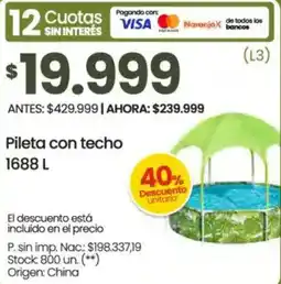 Changomas Pileta con techo oferta