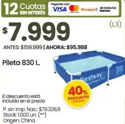 Changomas Pileta oferta