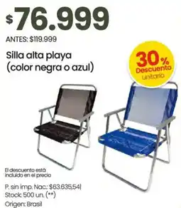 Changomas Silla alta playa oferta