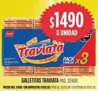 Traviata galletitas paq.