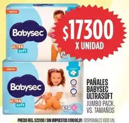 Supermercados Vea Babysec ultrasoft pañales oferta