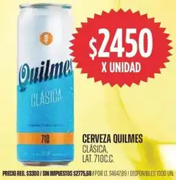 Supermercados Vea Quilmes cerveza clásica lat. oferta