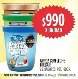 Supermercados Vea Tregar arroz con leche vs. sabores, pot. oferta