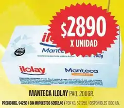 Supermercados Vea Ilolay manteca paq. oferta