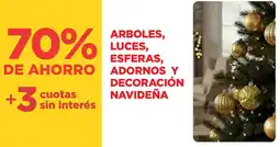 Supermercados Vea Arboles, luces, esferas, de ahorro adornos y decoración navideña oferta