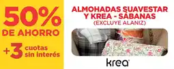 Supermercados Vea Krea almohadas suavestar y krea - sábanas oferta