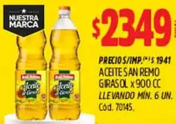 Supermercados Yaguar Aceite san remo girasol oferta