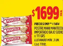 Supermercados Yaguar Mantecol postre mani importado bajo sodio oferta