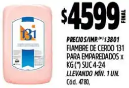 Supermercados Yaguar 131 fiambre de cerdo para emparedados oferta