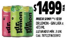 Supermercados Yaguar Dr.lemon gin lata oferta
