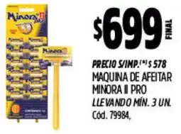 Supermercados Yaguar minora II pro maquina de afeitar oferta