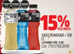 Supermercados Yaguar Powerade jugos oferta