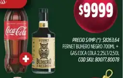 Supermercados Yaguar Fernet buhero negro oferta