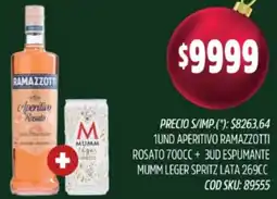 Supermercados Yaguar Ramazzotti aperitivo rosato oferta