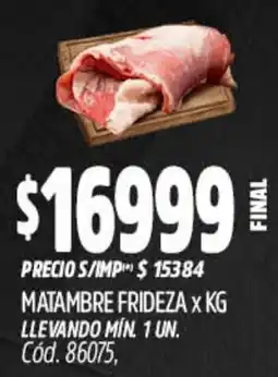 Supermercados Yaguar Matambre frideza oferta