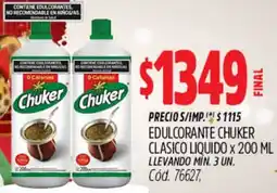 Supermercados Yaguar Chuker edulcorante clasico liquido oferta