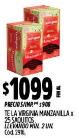 Supermercados Yaguar La virginia manzanilla Te oferta