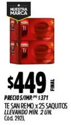 Supermercados Yaguar San remo Te oferta