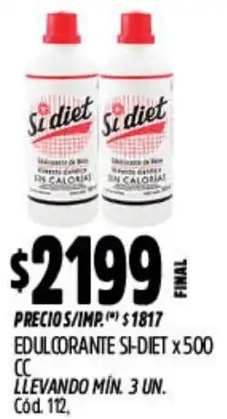Supermercados Yaguar Sh-diet edulcorante oferta