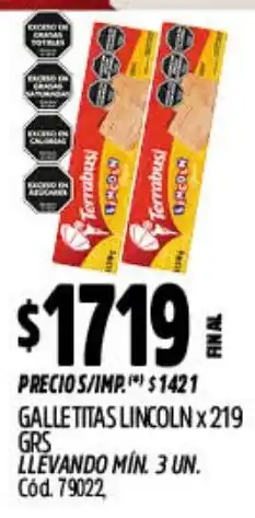 Supermercados Yaguar Galle titas lincoln oferta