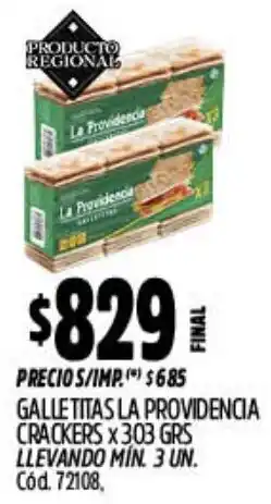 Supermercados Yaguar La providencia galletitas crackers oferta