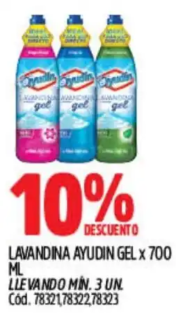 Supermercados Yaguar Ayudín lavandina gel oferta