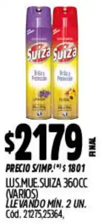 Supermercados Yaguar Suiza lus.mue. oferta