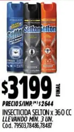 Supermercados Yaguar Selton insecticida oferta