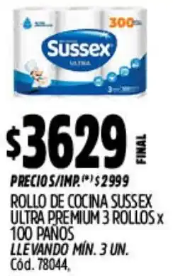 Supermercados Yaguar Sussex rollo de cocina ultra premium oferta
