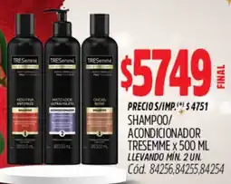 Supermercados Yaguar Tresemmé shampoo/ acondicionador oferta