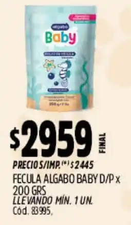 Supermercados Yaguar Algabo baby fecula d/p oferta