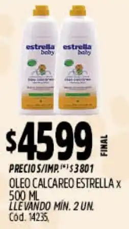 Supermercados Yaguar Estrella oleo calcareo oferta