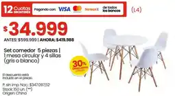 Changomas Set comedor oferta