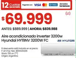 Changomas Hyundai aire acondicionado inverter oferta