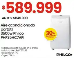 Changomas Philco aire acondicionado portátil oferta