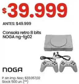 Changomas Noga consola retro 8 bits ng-fg02 oferta