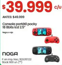 Changomas Consola portátil pocky 18 8bits lcd 2.5" oferta