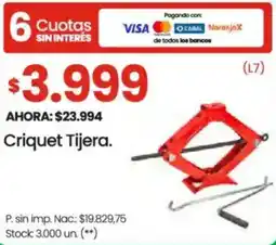 Changomas Criquet tijera oferta