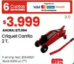 Changomas Criquet carrito 2T oferta