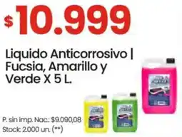 Changomas Liquido anticorrosivo | fucsia, amarillo y verde oferta