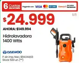 Changomas Daewoo hidrolavadora oferta