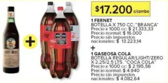 Branca fernet botella