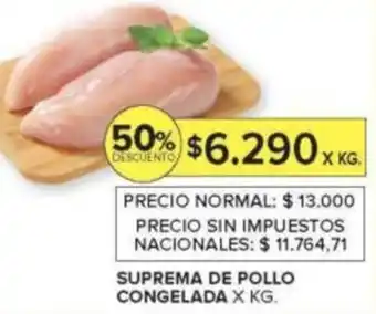 Suprema de pollo congelada