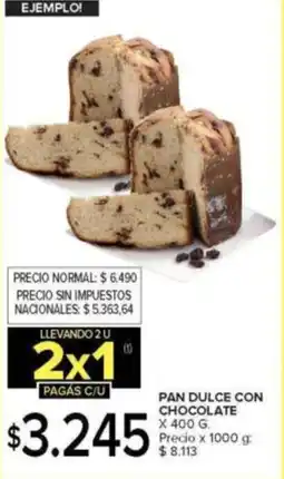 Carrefour Pan dulce con chocolate oferta