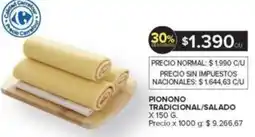 Carrefour Pionono tradicional/salado oferta
