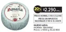 Carrefour Bavaria queso azul horma oferta